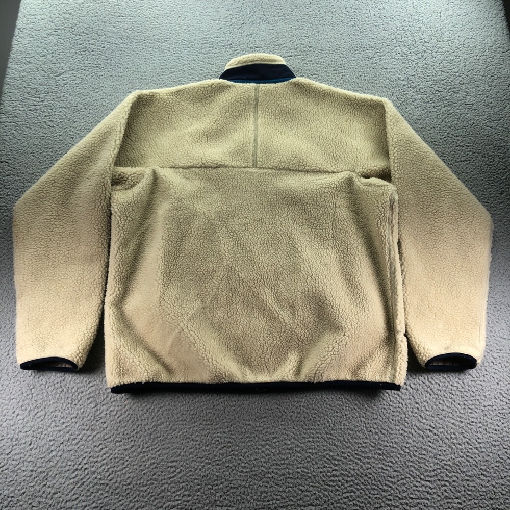 Patagonia Jacket Mens Large Natural Retro X Classic Fleece High Pile Fleece - Picture 7 of 11